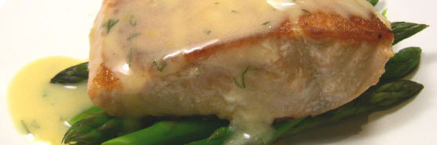 Salmon and Asparagus with Beurre Blanc