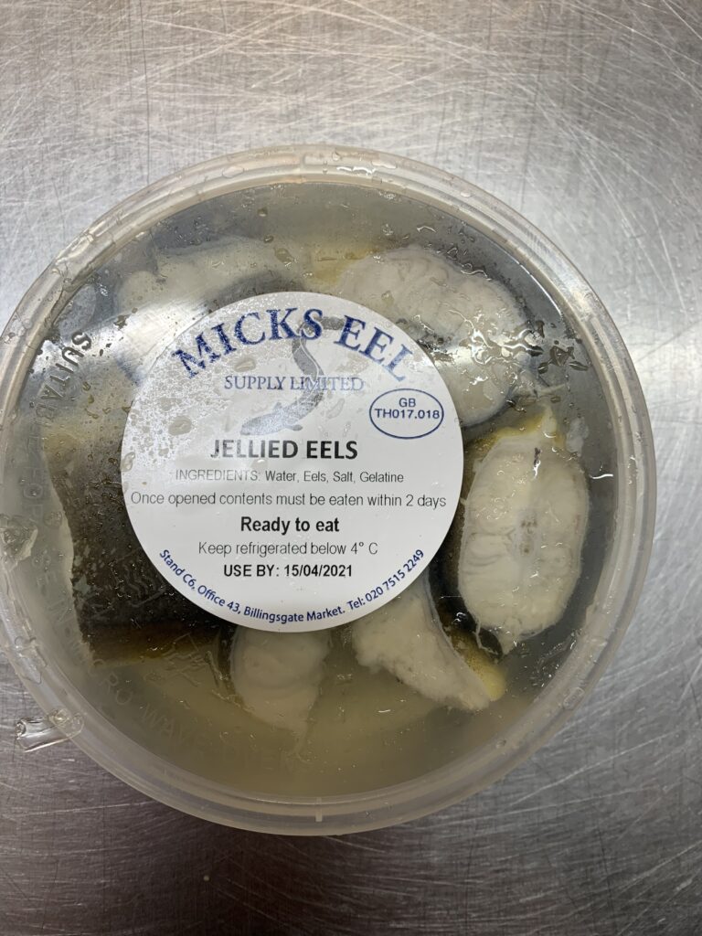 Jellied Eels GCH Fishmongers Bedford